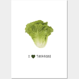 Lettuce - I love veggies Posters and Art